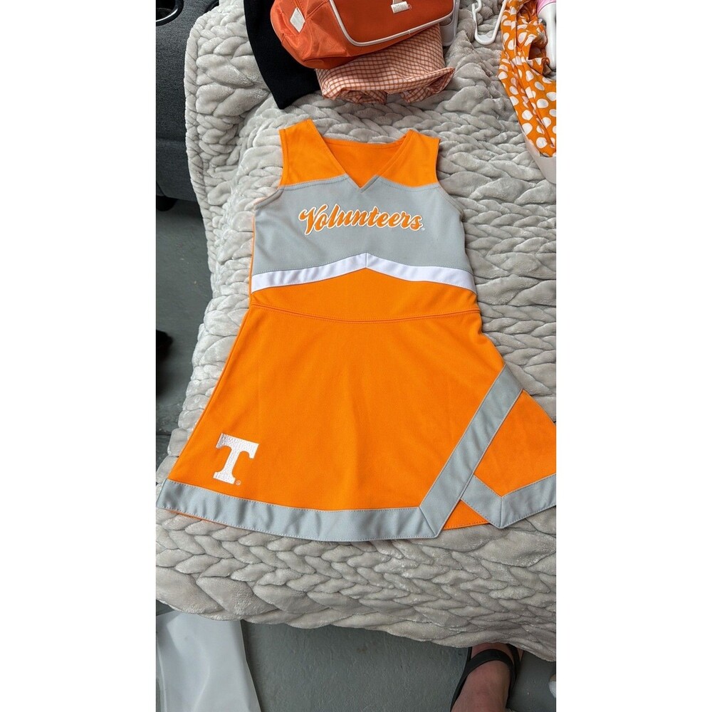 0117 University of Tennessee Volunteers Girls Cheerleading Dress M (5/6)